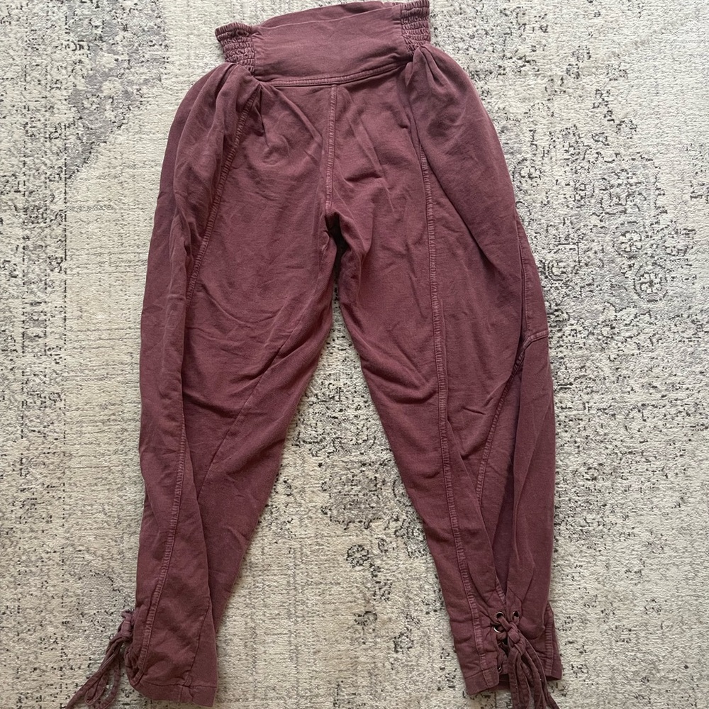 Free People Maroon Lounge Pants. Great Condition